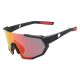 OCULOS CICLISMO EL56 LENTE POLICARBONATO COLORS UV400 PRETO/VERMELHO 