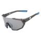 OCULOS CICLISMO EL56 LENTE POLICARBONATO FUME UV400 CINZA/AZUL