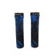 MANOPLA MTB CAMUFLADA 130MM COM TRAVA PRETO E AZUL