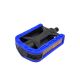 PEDAL INFANTIL BICOLOR 1/2 COM REFLETOR NYLON PRETO/AZUL