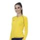 Blusa Bike Manga Longa ELITE Fem UV PROTEC/LUMINA GG AMARELO/MARINHO