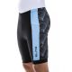 Bermuda ELITE Esporte Masc P/ Ciclista UV PROT/LUMINA P PRETO/CELESTE