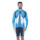 Camisa Bike Manga Longa ELITE SportsWear Masc UV PROT/LUMINA EG2 AZUL/PRETO/BRANCO