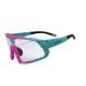 OCULOS CICLISMO EL300 LENTE FOTOCROMÁTICA ARMAÇÃO BICOLOR ROSA/VERDE