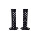 MANOPLA BMX BORRACHA 120MM ESTRELAS PRETA