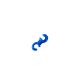 CLIP FIXADOR DE CONDUITE 2 ACESSOS AZUL