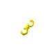 CLIP FIXADOR DE CONDUITE 2 ACESSOS AMARELO