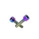 PARAFUSO TITANIO M6*25 2 PÇS  FIXAÇÃO PINÇA DE FREIO RAINBOW