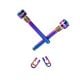 PARAFUSO TITANIO  M4*26  2 PÇS FIXAÇÃO PASTILHA DE FREIO RAINBOW