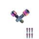 PARAFUSO TITANIO SUPORTE GUIDÃO M5 6 PÇS RAINBOW