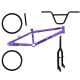 KIT BMX PRO-X SERIE 1ARO 20 ROXO/PRETO