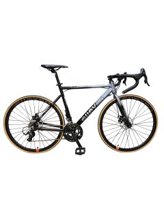 BICICLETA SPEED ARO 700C 2X8 TAM 54 CINZA/PRATA