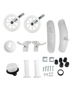 KIT MTB INFANTIL MASCULINO ARO 16"  6 PÇS BRANCO