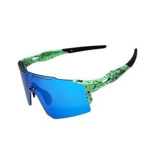 OCULOS CICLISMO XQ550 LENTE POLICARBONATO COLORS UV400 VERDE AGUA