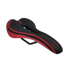 SELIM MTB VAZADO SNAKE PRETO/VERMELHO D3733 270MM X 140MM 