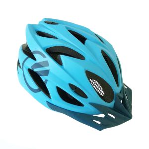 CAPACETE MTB IN MOLD VISEIRA REMOVIVEL AZUL CLARO / ESCURO G